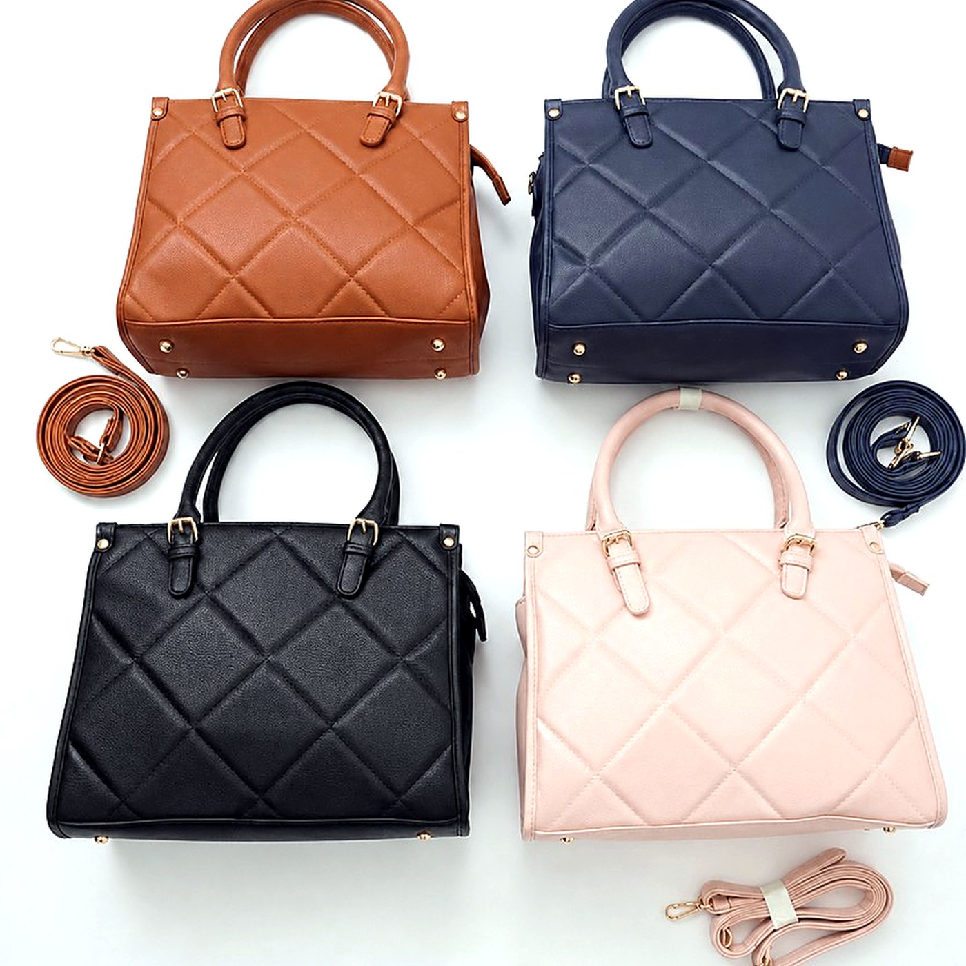 Quilted Ladies Handbag (4 Colours) — Ladies Handbags from Design Bags, front view