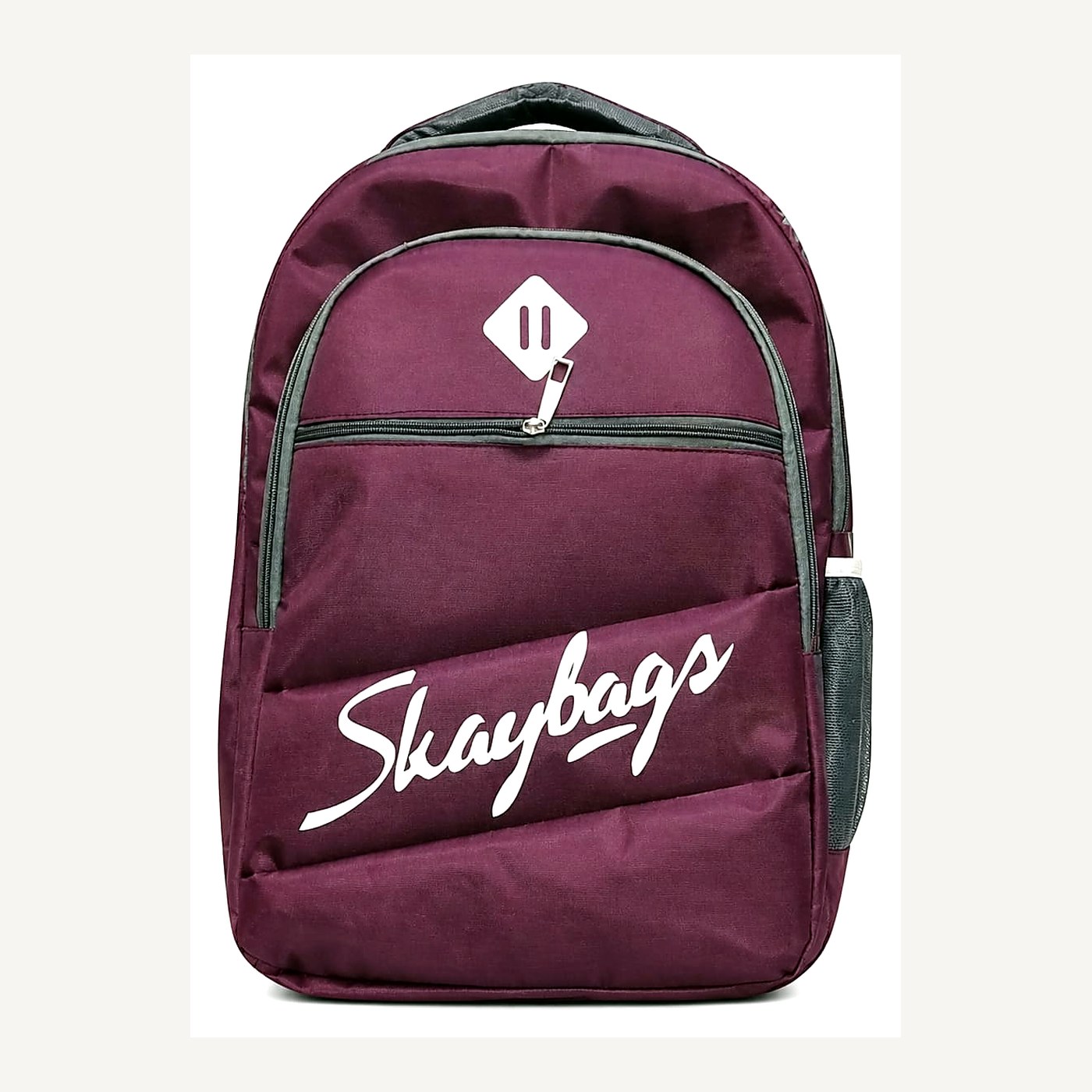 Maroon Campus School Backpack — School Bags from Design Bags, front view