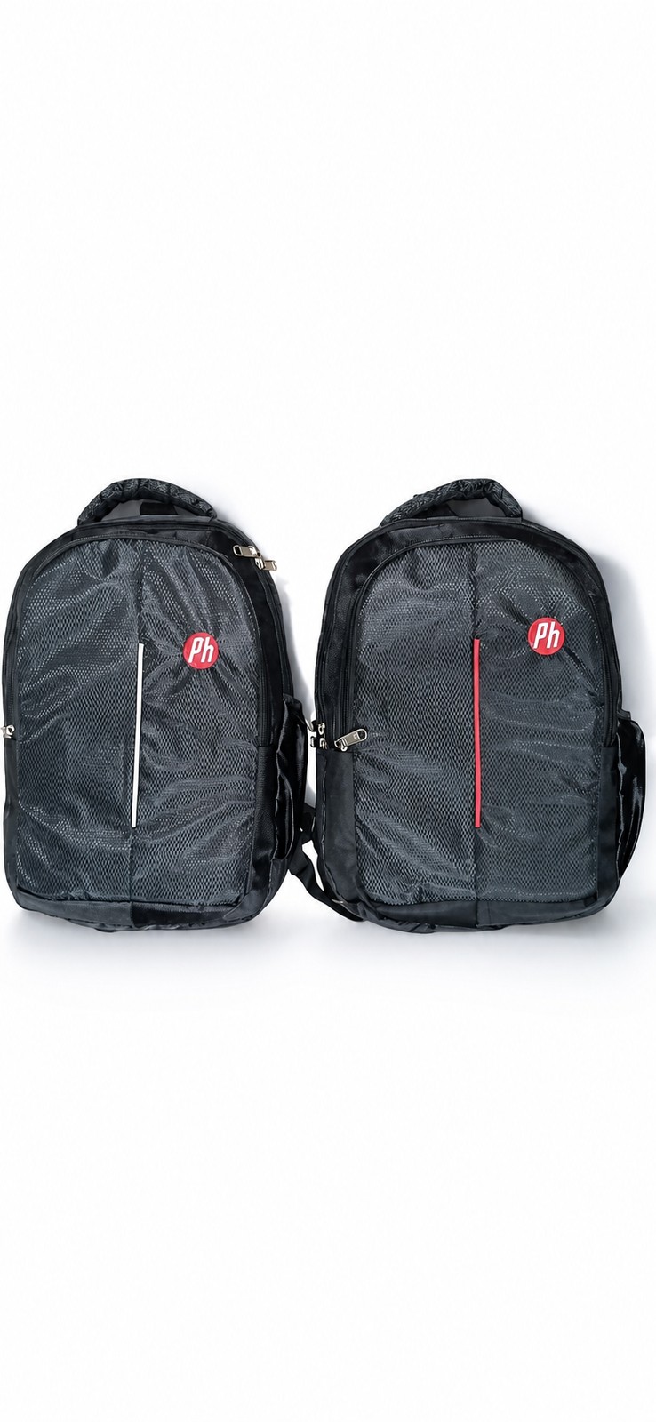 Mesh-Panel Black Laptop Backpack — Laptop Bags from Design Bags, front view