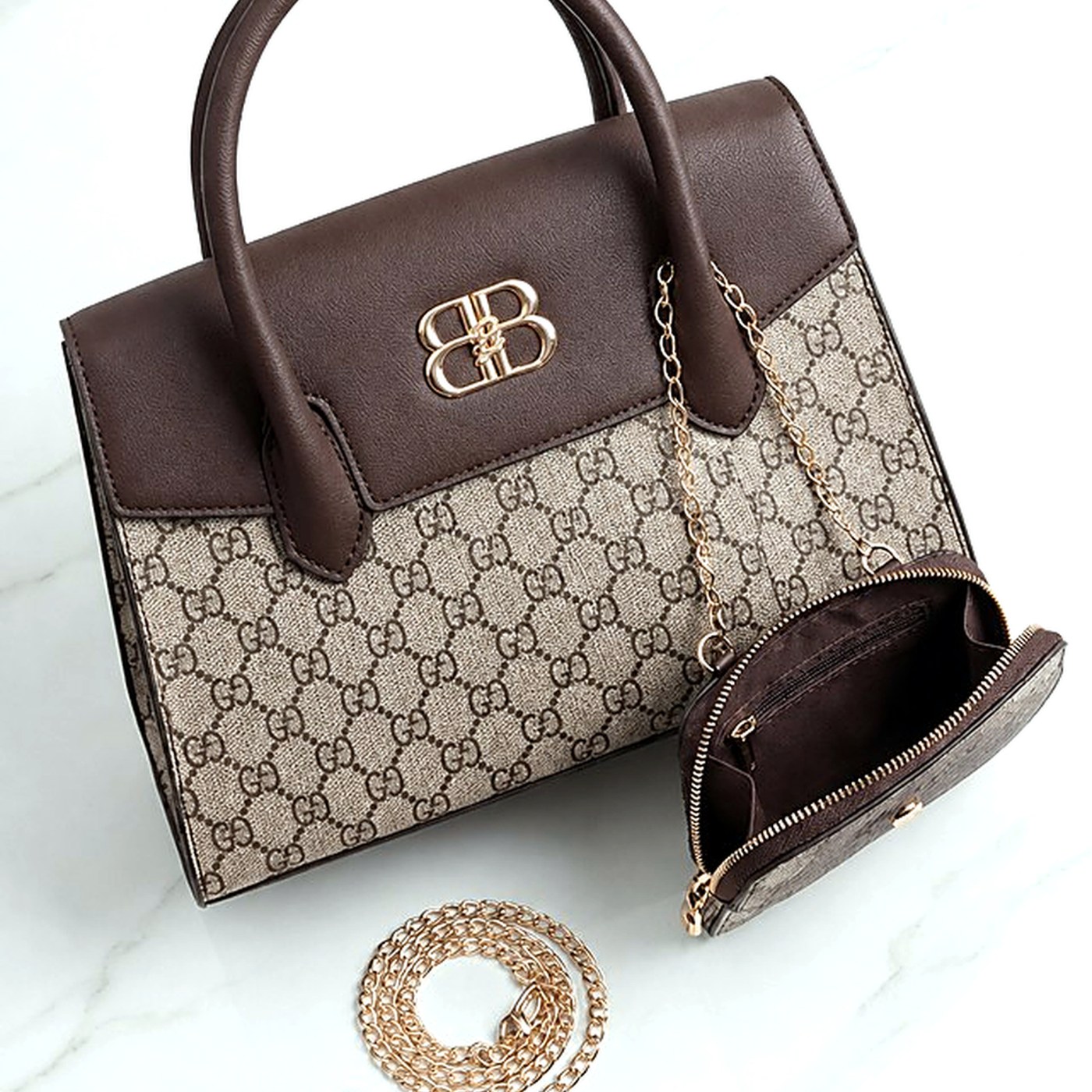 Monogram Handbag & Sling Set — Ladies Handbags from Design Bags, front view