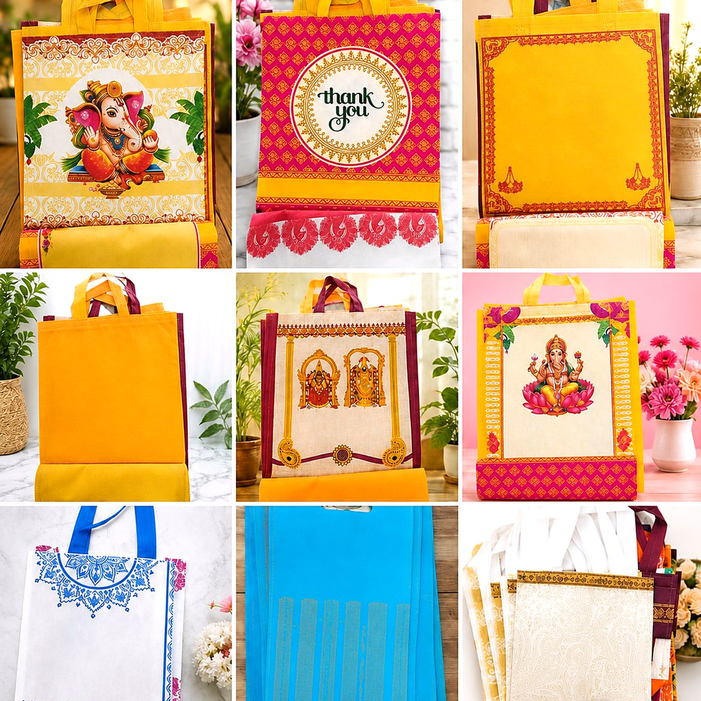 Thank You Jute Gift Bag Collection — Jute Bags from Design Bags, front view