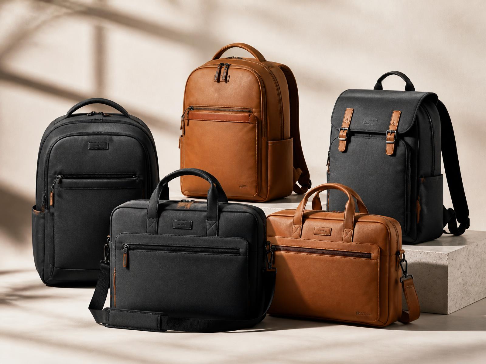 Range of business backpacks and laptop bags supplied in bulk by Design Bags, Coimbatore
